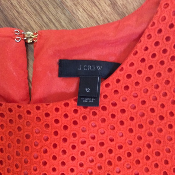 Orange Eyelet JCrew Dress - Picture 2 of 8